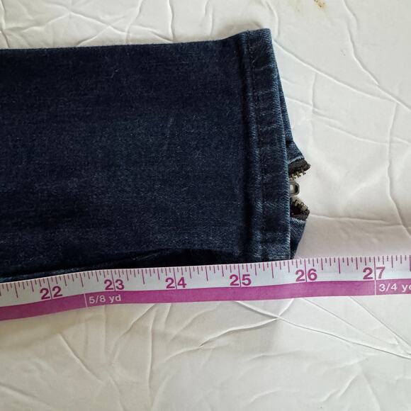 Rag & Bone Jean Women's Blue 24 Denim Skinny Ankle Zippers - Picture 9 of 11